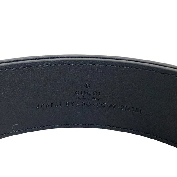 GUCCI GG Marmont Black Gold Leather Hardware Belt 419-032525 - Picture 4 of 4